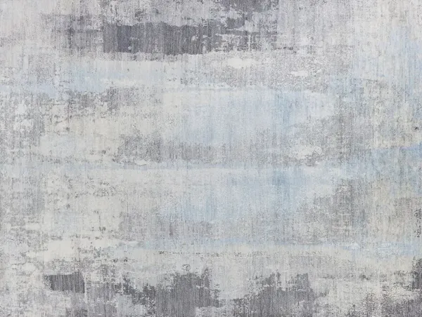 Nora Hand Knotted Rug, Blue/Gray