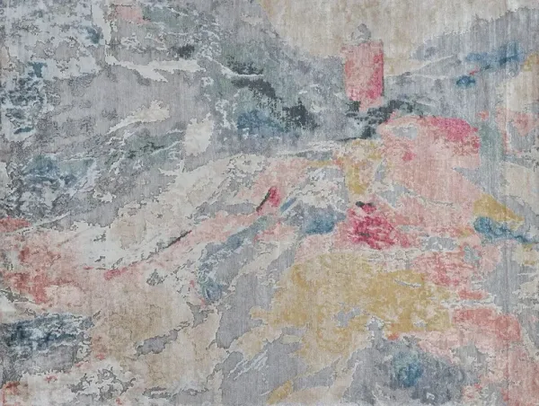Painterly Hand-Knotted Rug, Multi