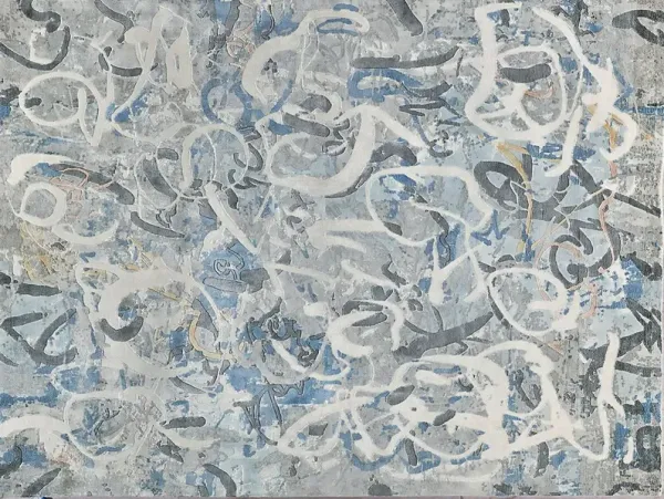 Chance Hand Knotted Rug, Blue