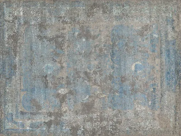 Sulken Hand-Knotted Rug, Gray/Blue