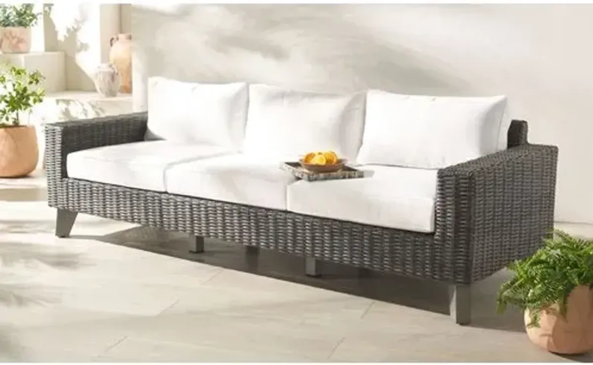 Aelwyn Wicker Patio Sofa