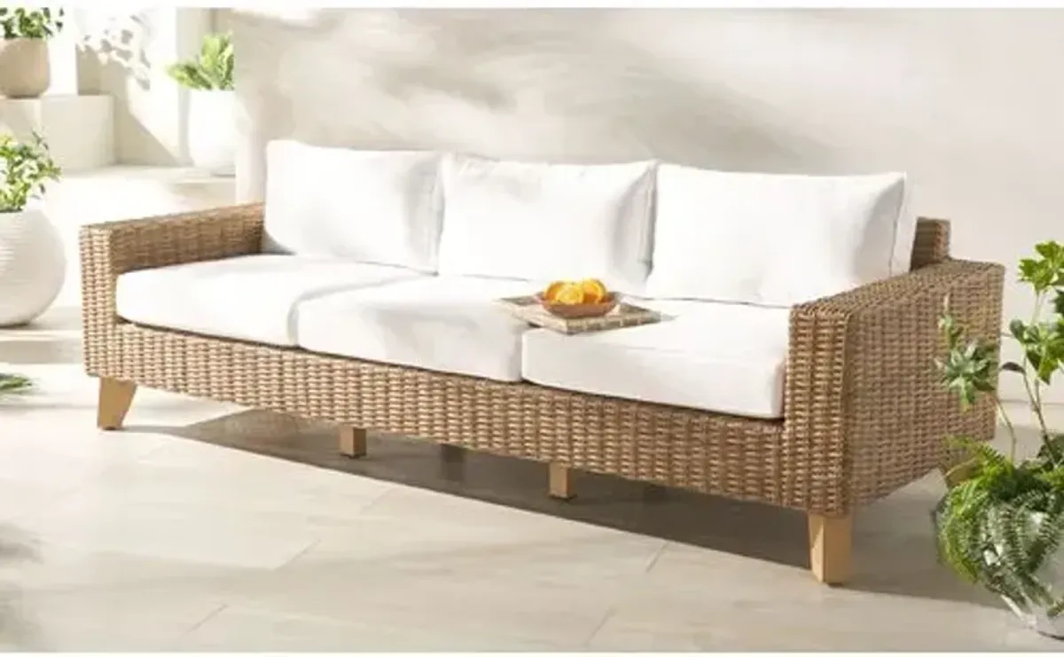 Aelwyn Wicker Patio Sofa