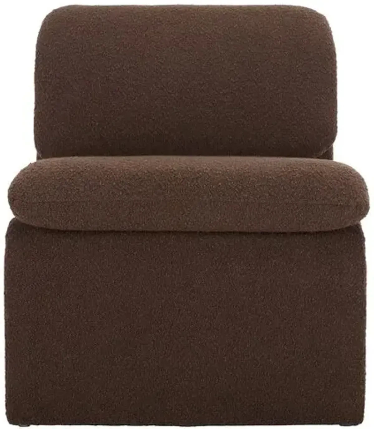 Aislinn Boucle Accent Chair - Brown, Comfortable, Durable