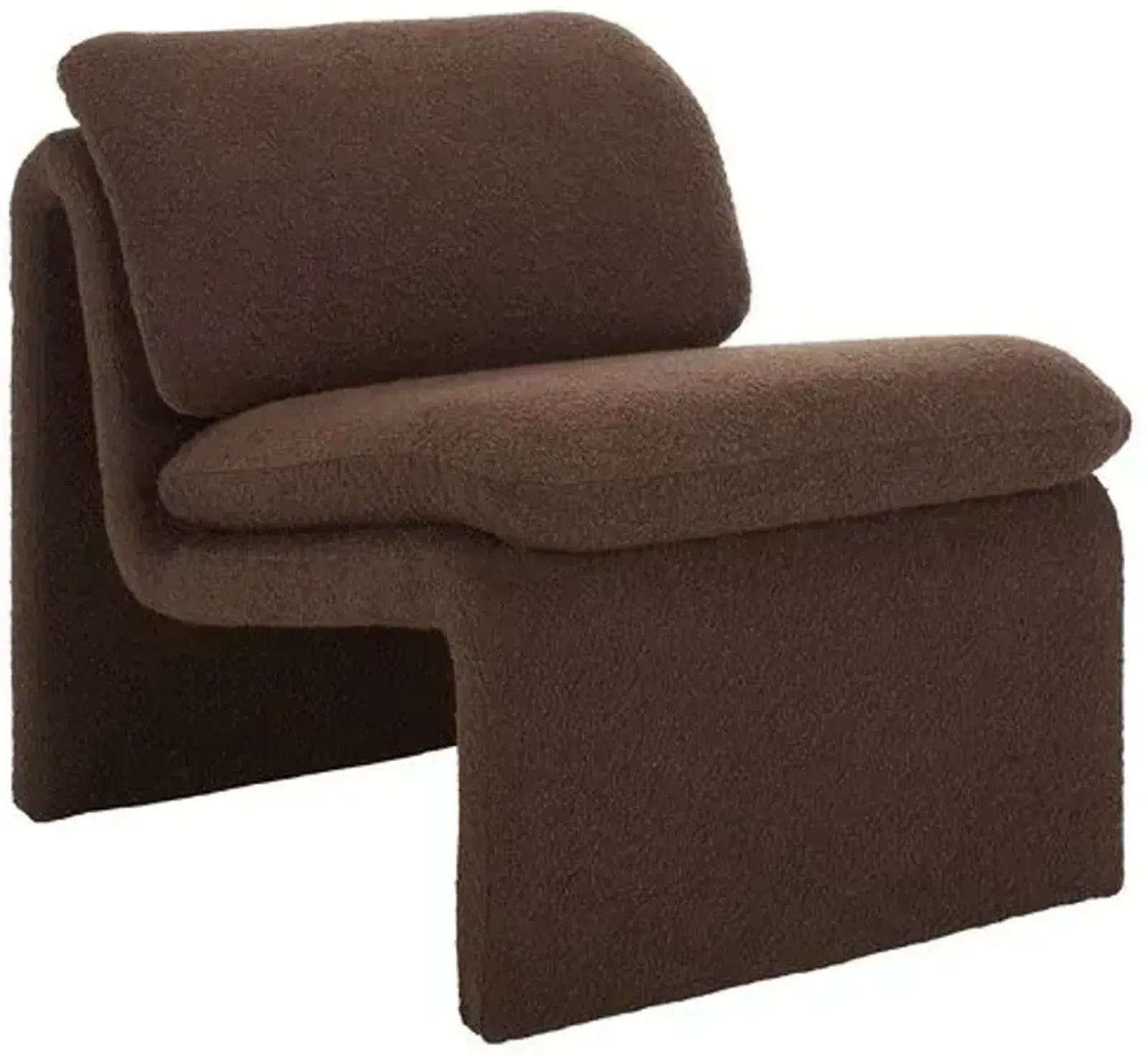 Aislinn Boucle Accent Chair - Brown, Comfortable, Durable