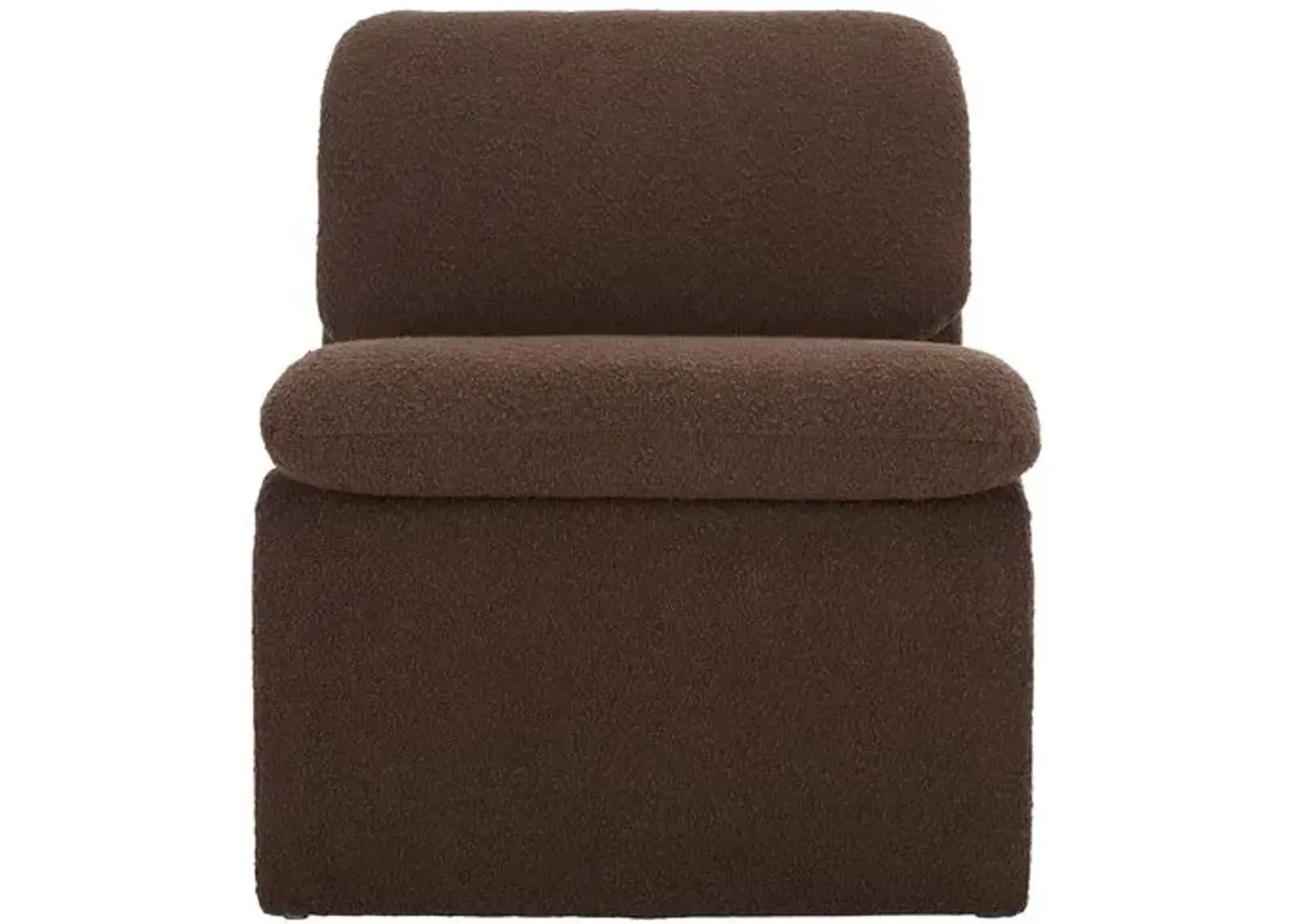 Aislinn Boucle Accent Chair - Brown, Comfortable, Durable