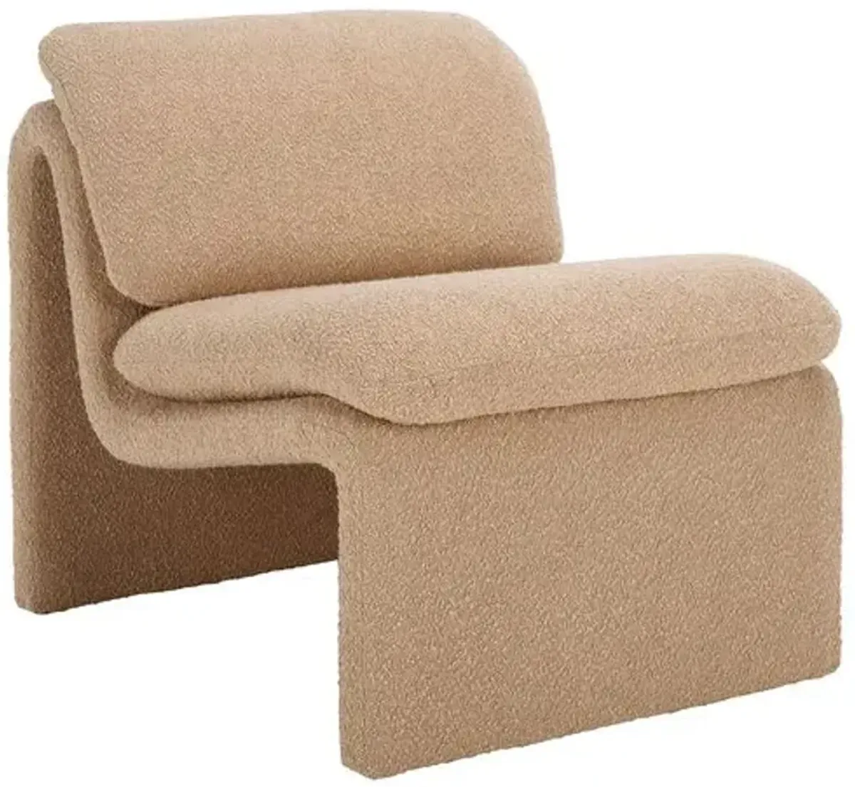 Aislinn Boucle Accent Chair - Beige, Comfortable, Durable