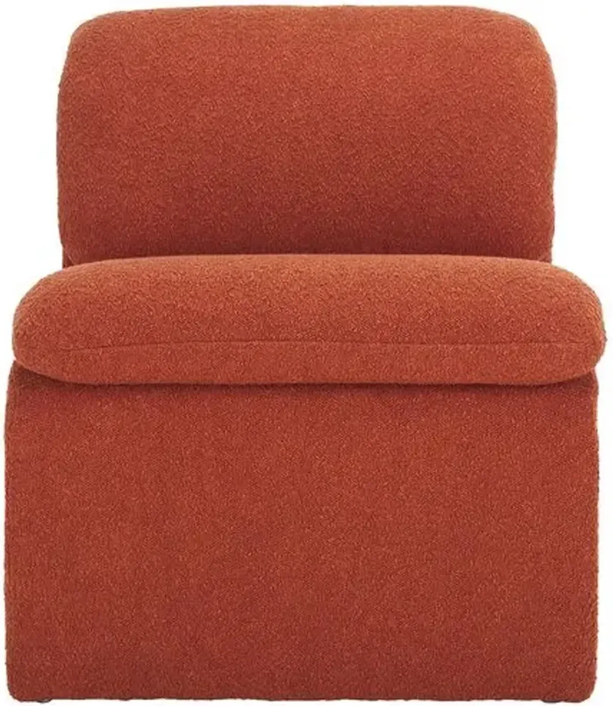 Aislinn Boucle Accent Chair - Orange, Comfortable, Durable