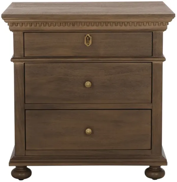 Nyla 3-Drawer Wood Nightstand