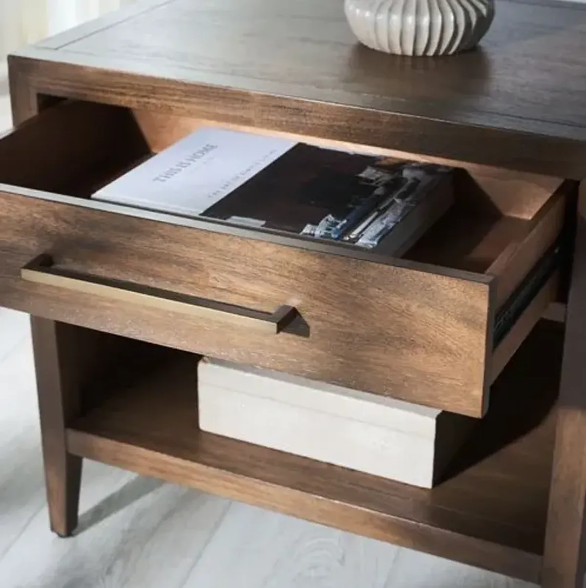 Romilly 1-Drawer Wood Nightstand