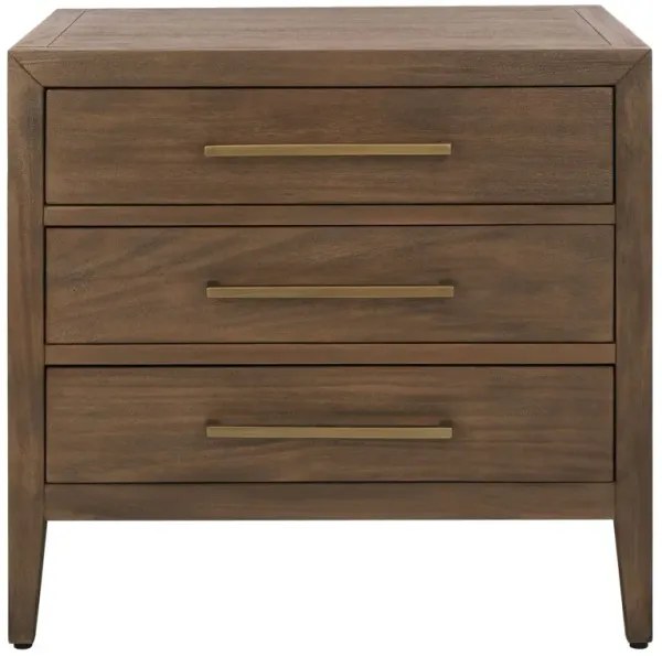 Romilly 3-Drawer Wood Nightstand