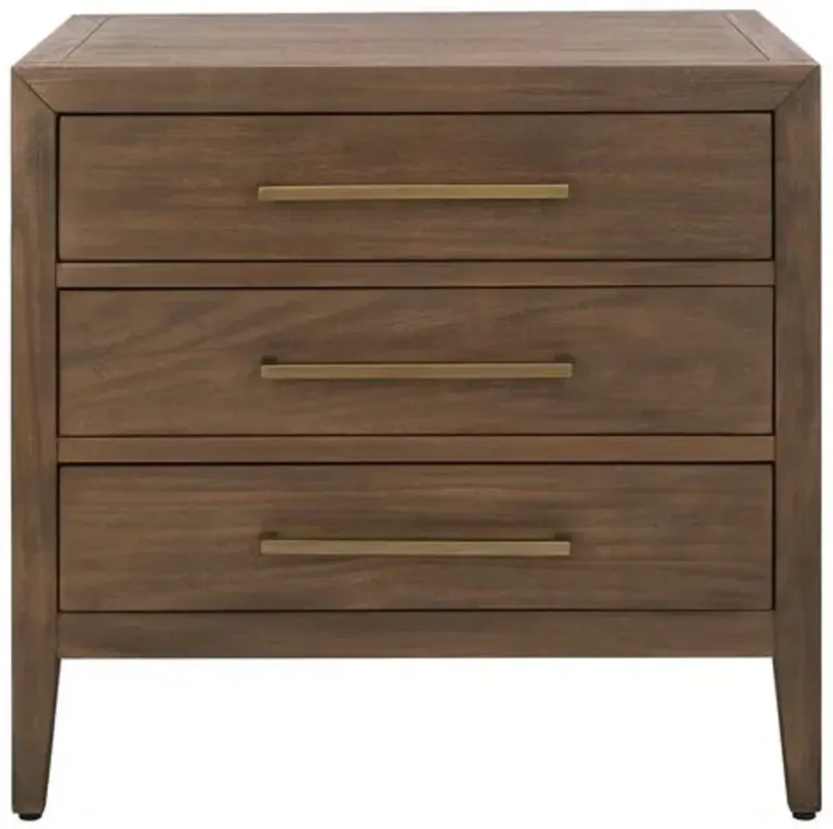 Romilly 3 Drawer Wood Nightstand