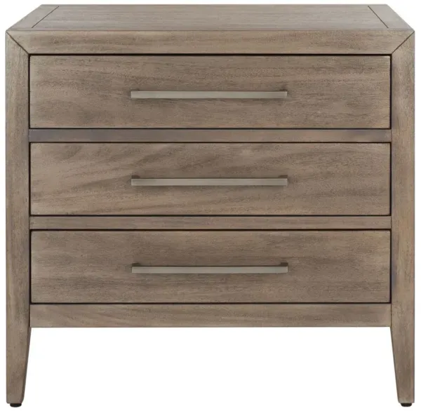 Romilly 3-Drawer Wood Nightstand