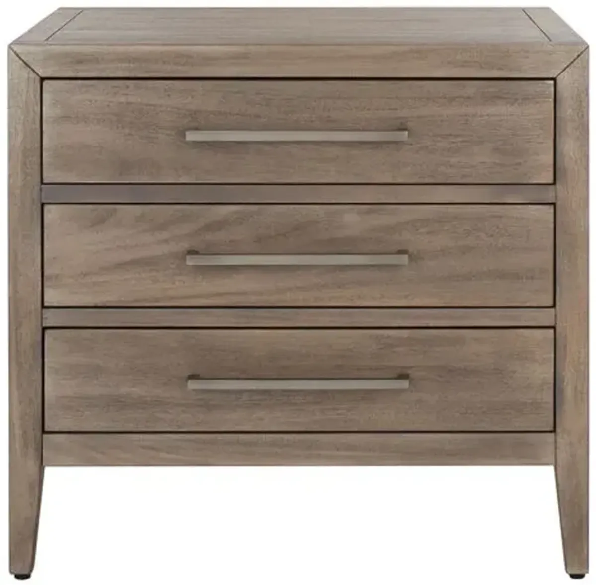 Romilly 3 Drawer Wood Nightstand