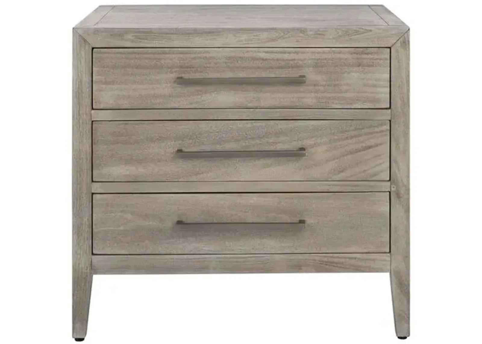 Romilly 3 Drawer Wood Nightstand