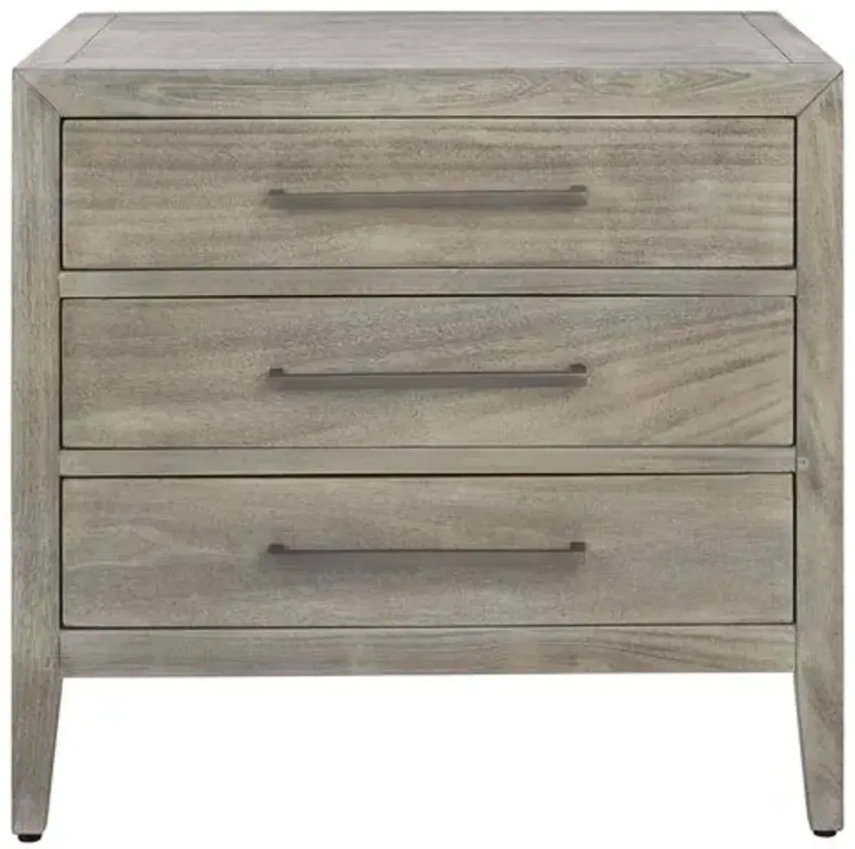 Romilly 3 Drawer Wood Nightstand