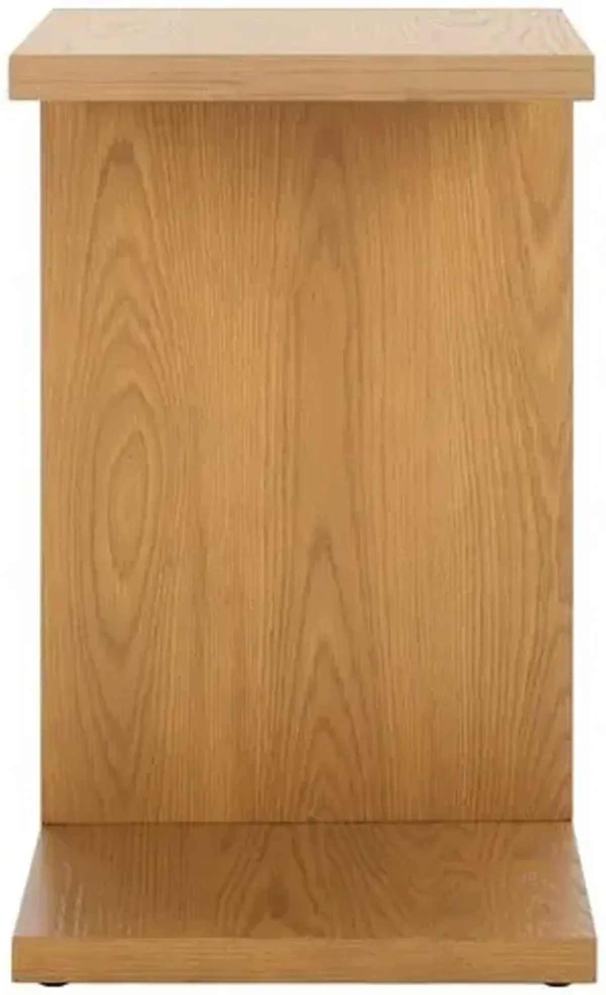 Evie Wood C Side Table - Brown