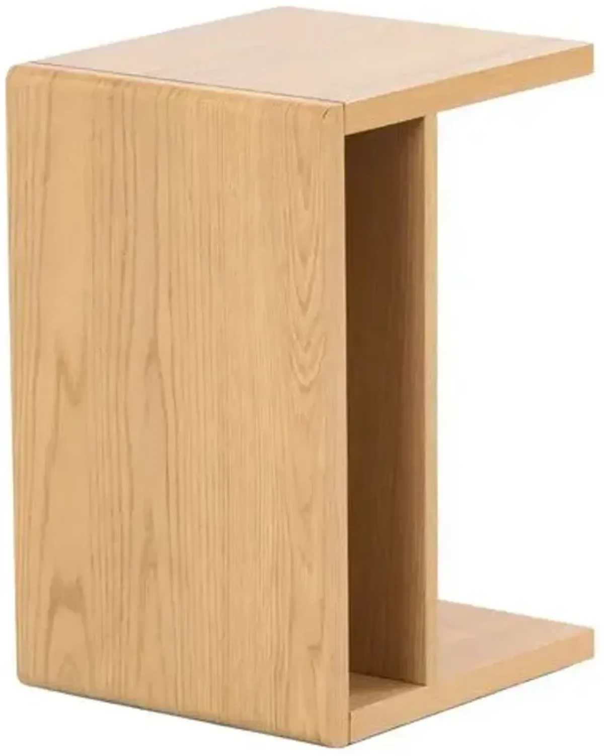 Evie Wood C Side Table - Brown