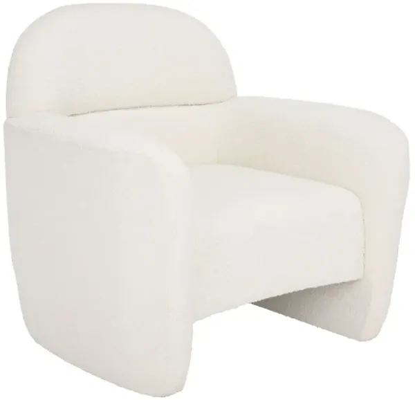 Yvette Boucle Accent Chair, Ivory