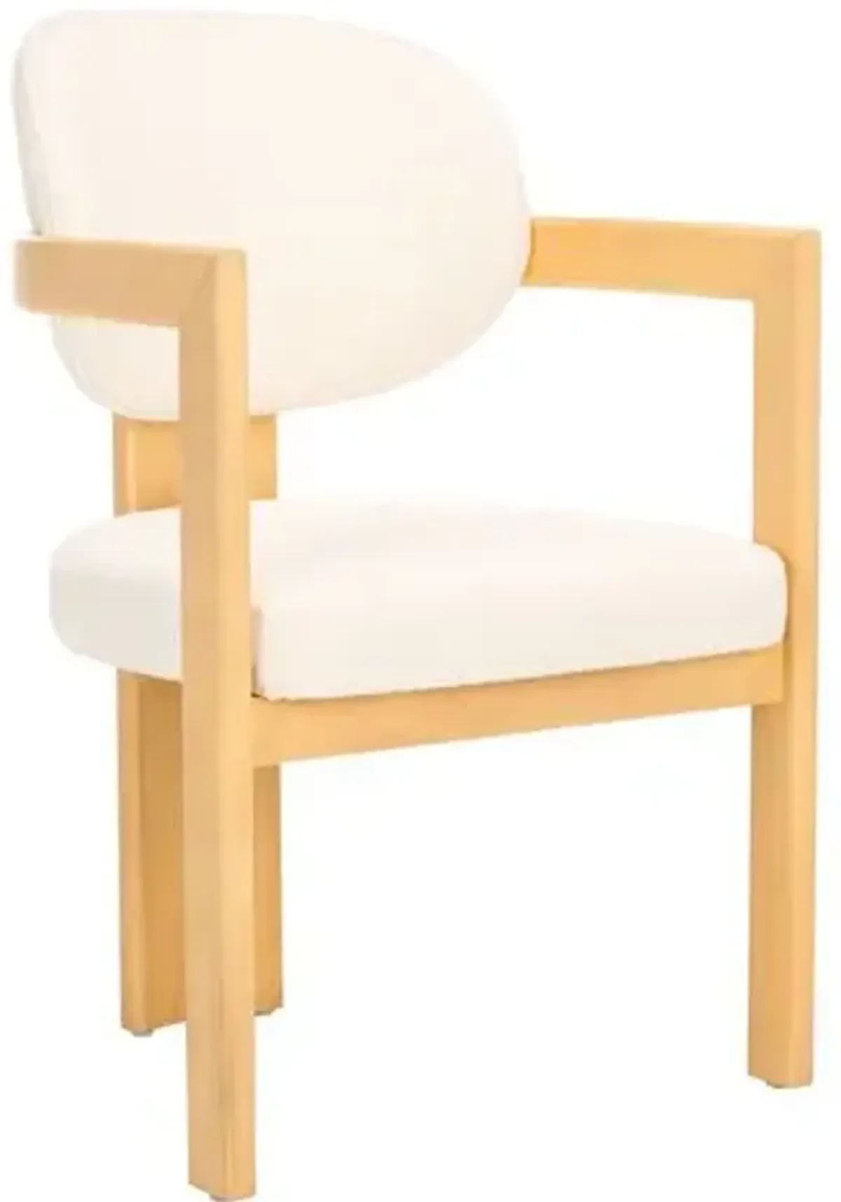 Bria Arm Chair - Ivory/Natural