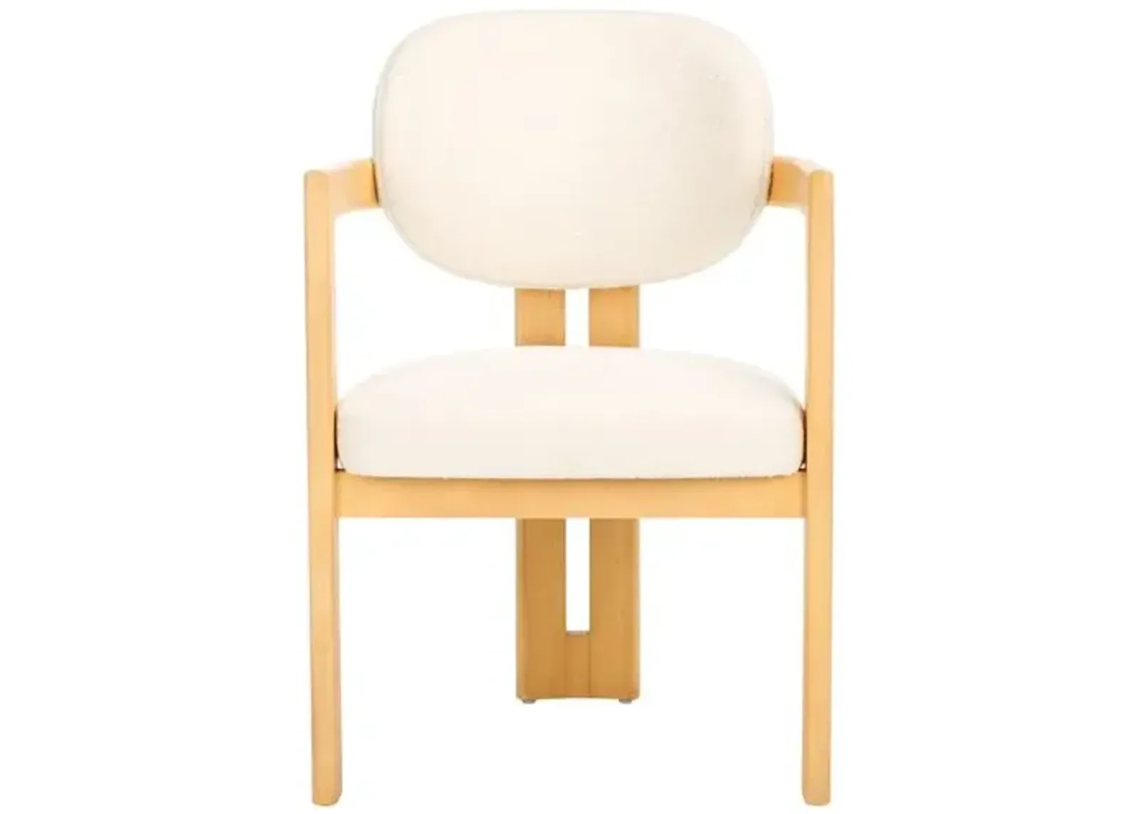 Bria Arm Chair - Ivory/Natural