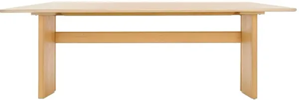 Bria Dining Table, Natural/Travertine