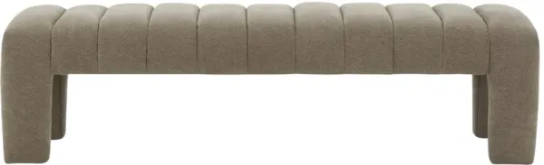 Cassia Boucle Channel Tufted Bench