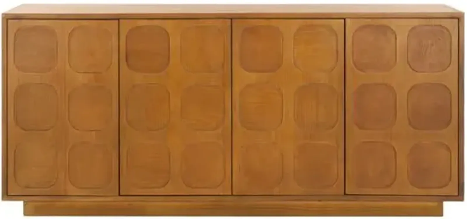 Usha Wood Sideboard - Natural - Brown