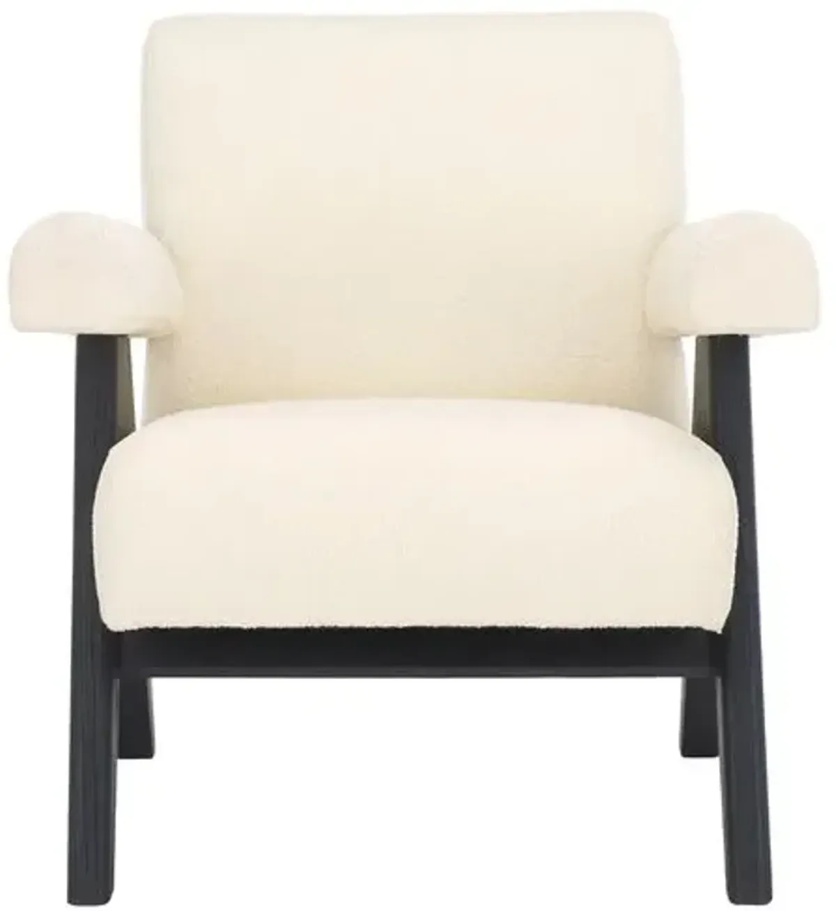 Fionnuala Upholstered Accent Chair - Black, Comfortable, Durable