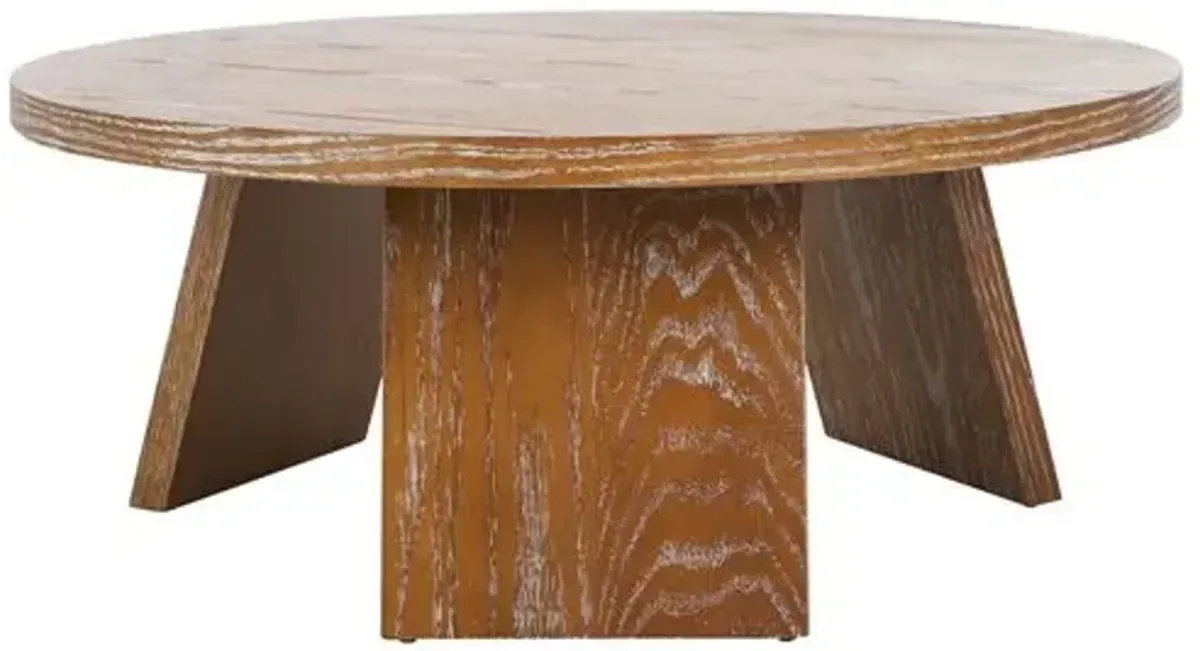 Calla Wood Coffee Table - Brown