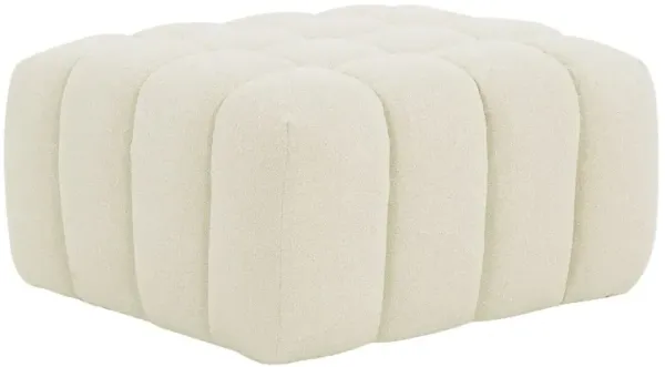 Aria Boucle Tufted Ottoman