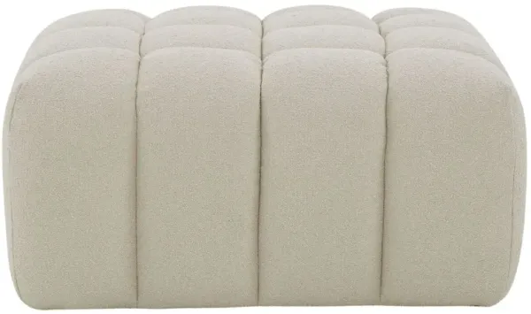 Aria Boucle Tufted Ottoman