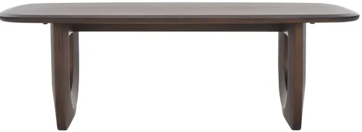 Romy Wood Coffee Table - Walnut - Brown