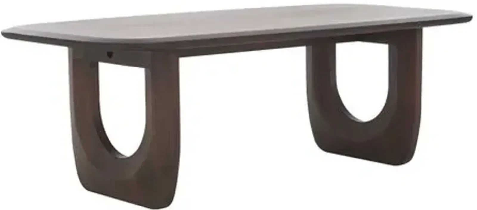 Romy Wood Coffee Table - Walnut - Brown