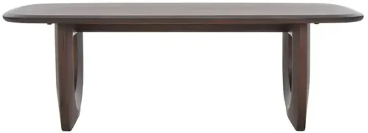 Romy Wood Coffee Table - Walnut - Brown