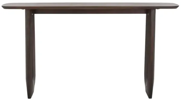 Romy Wood Console Table, Walnut
