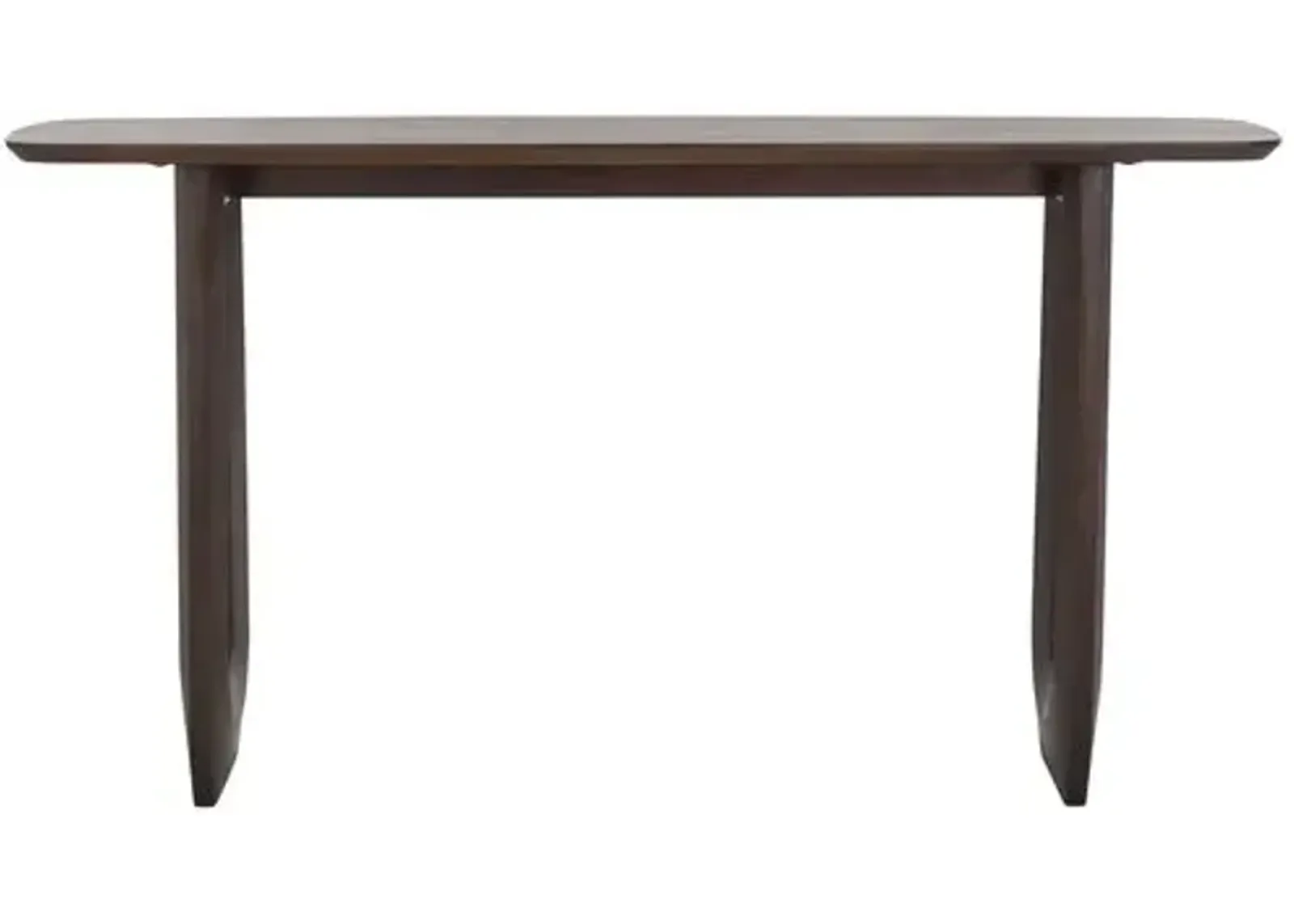 Romy Wood Console Table - Walnut - Brown