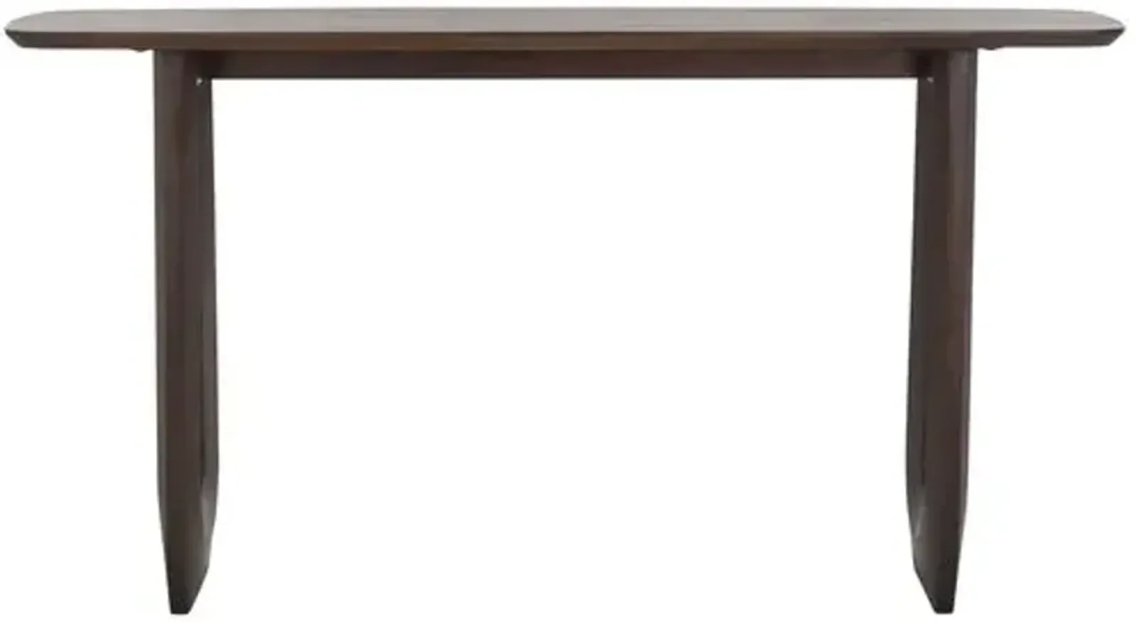 Romy Wood Console Table - Walnut - Brown