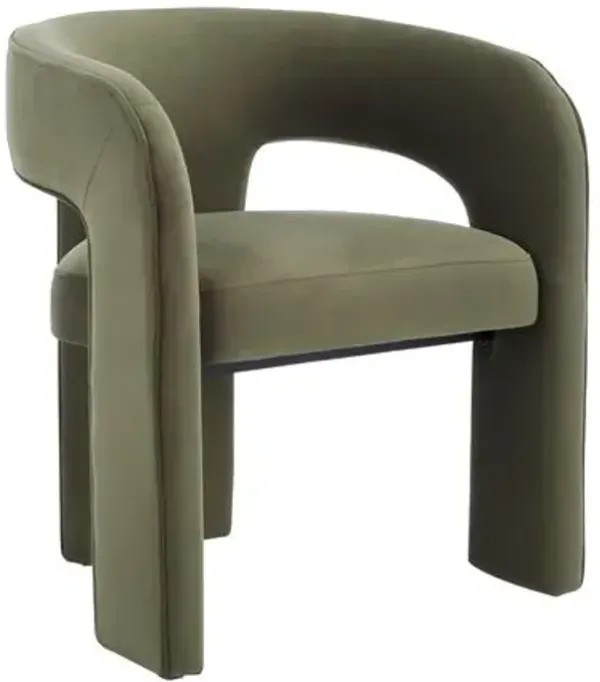 Wisteria 3-Leg Dining Chair - Green