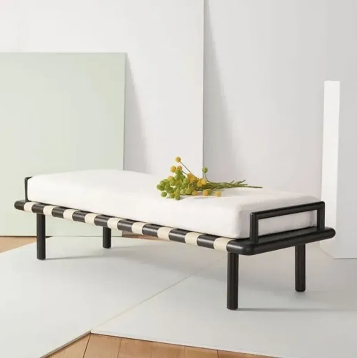 Xiomara Teak Bench - Black