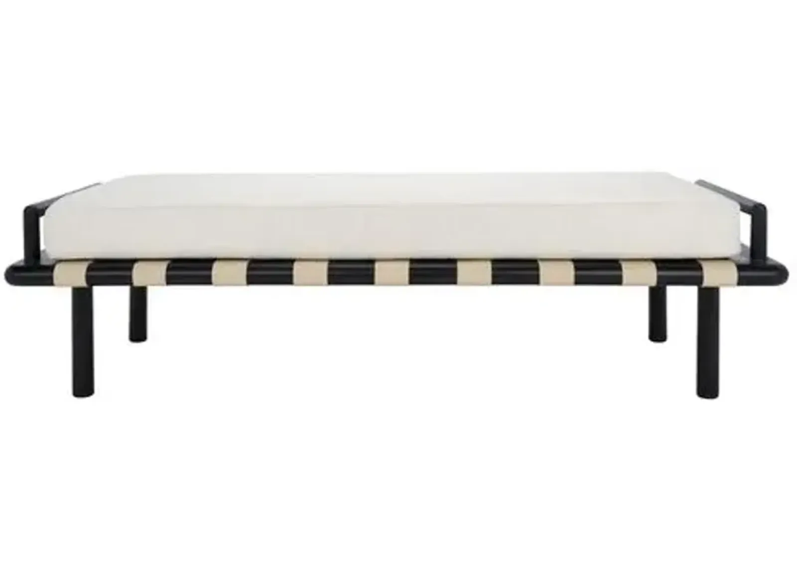 Xiomara Teak Bench - Black