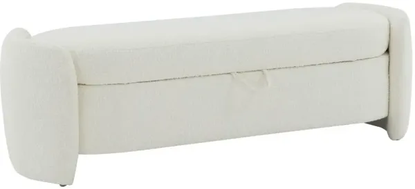 Elysian Boucle Storage Bench