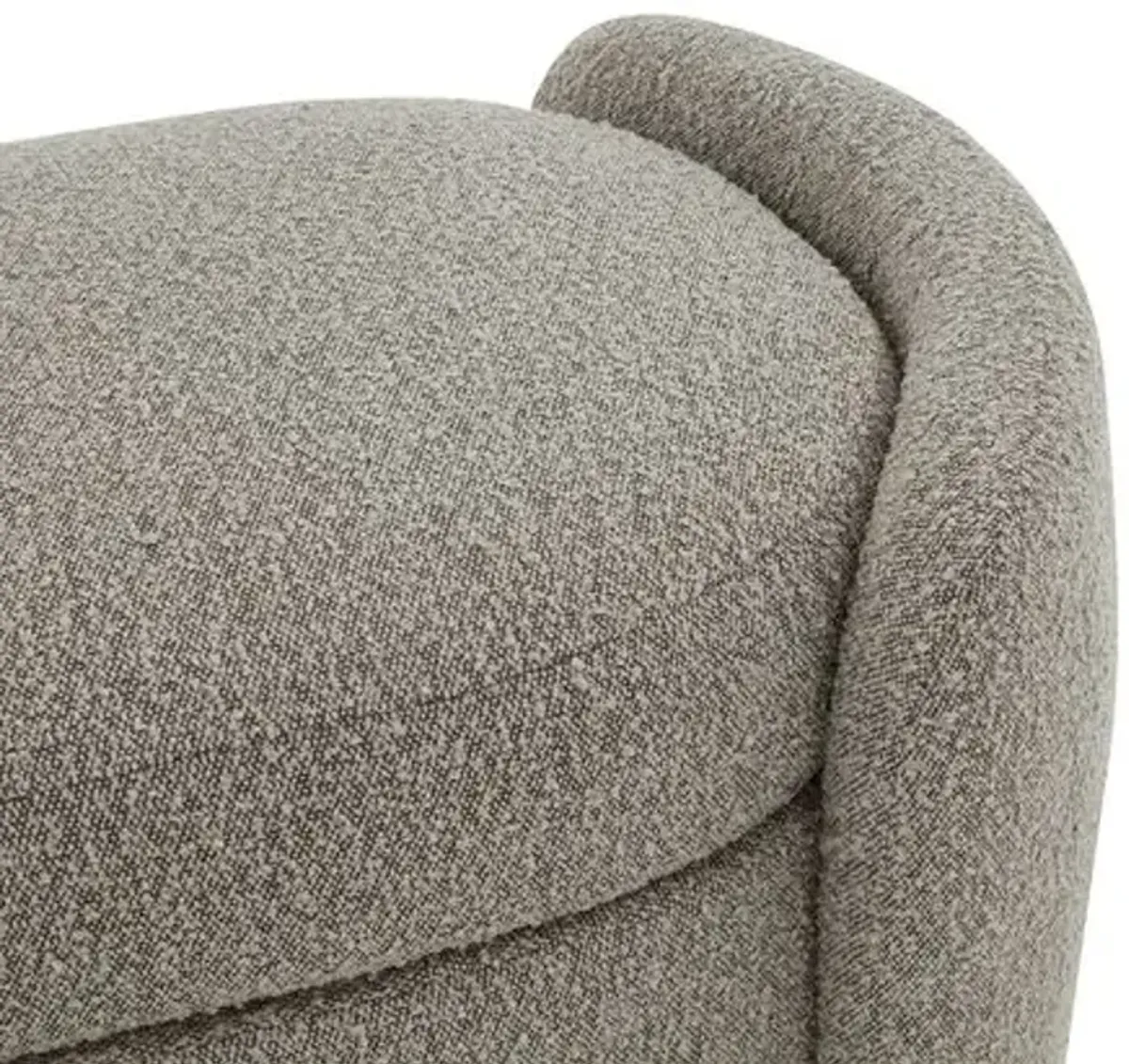 Elysian Boucle Storage Bench - Brown