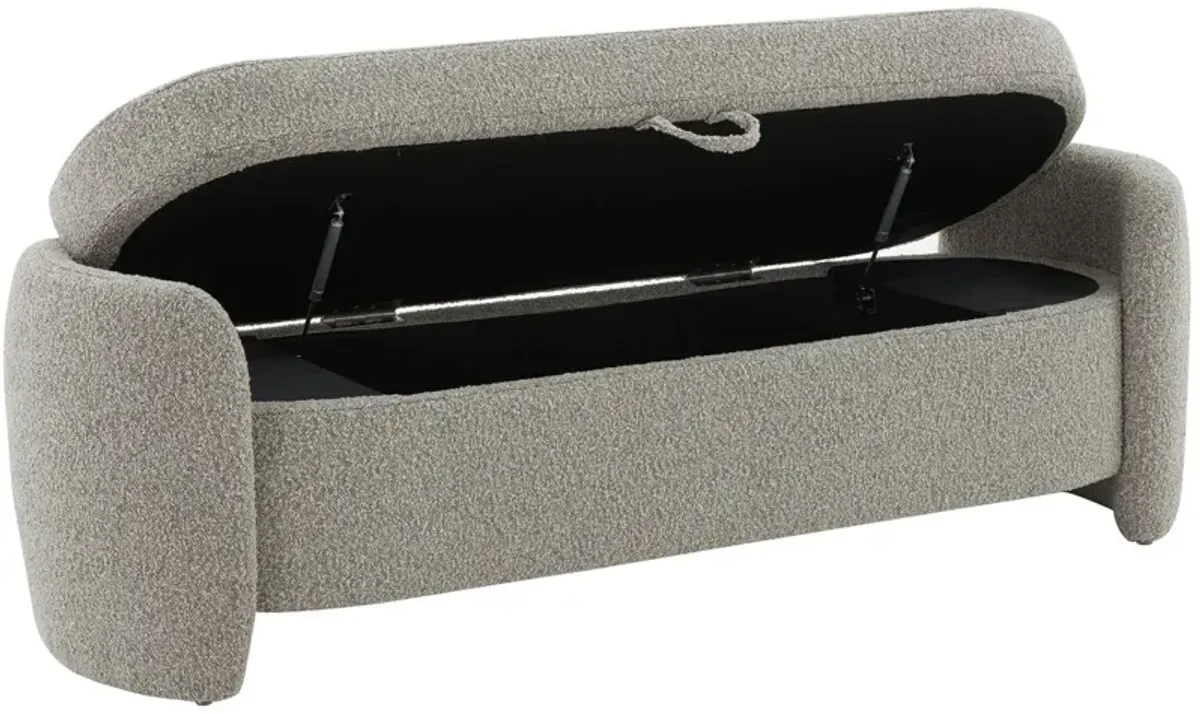 Elysian Boucle Storage Bench