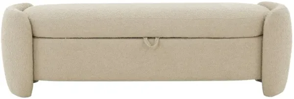 Elysian Boucle Storage Bench
