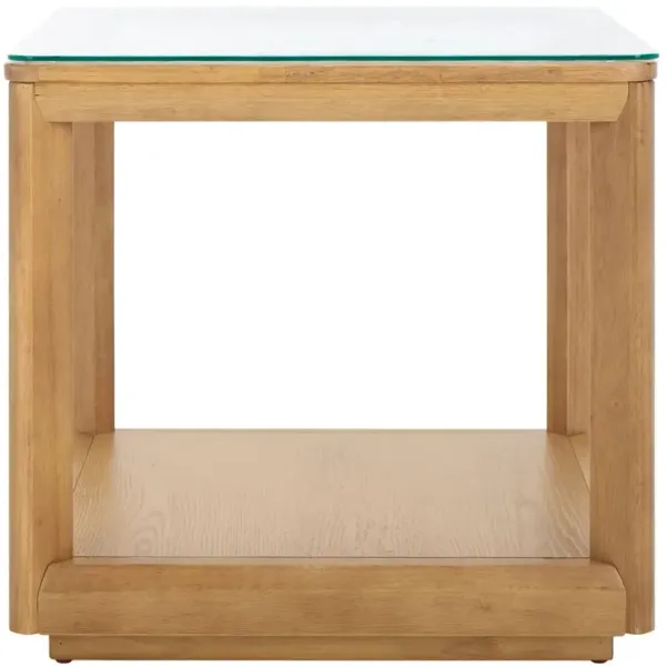 Darya Glass Top Accent Table