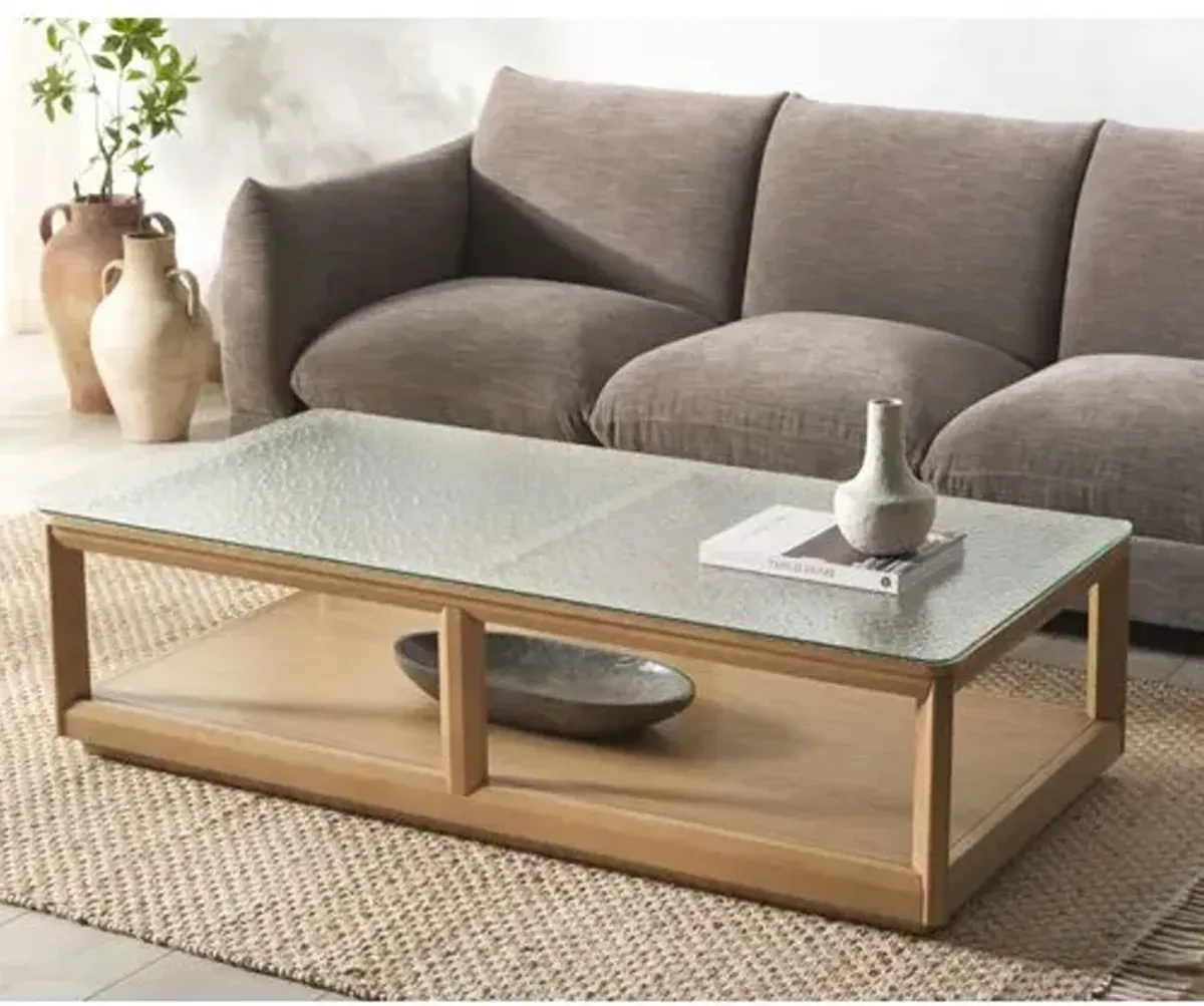 Darya Glass Top Coffee Table - Clear