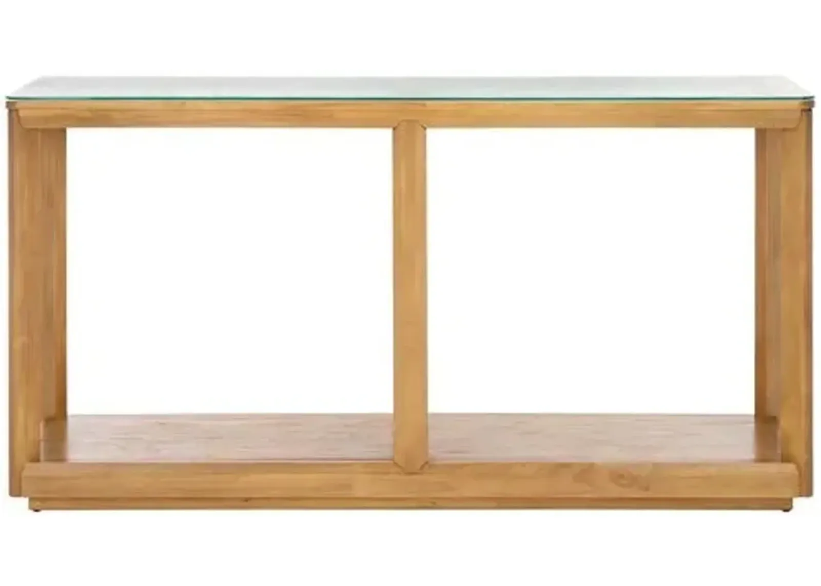 Darya Glass Top Console Table - Clear