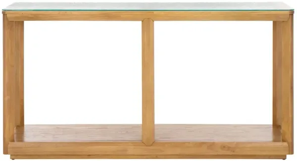 Darya Glass Top Console Table