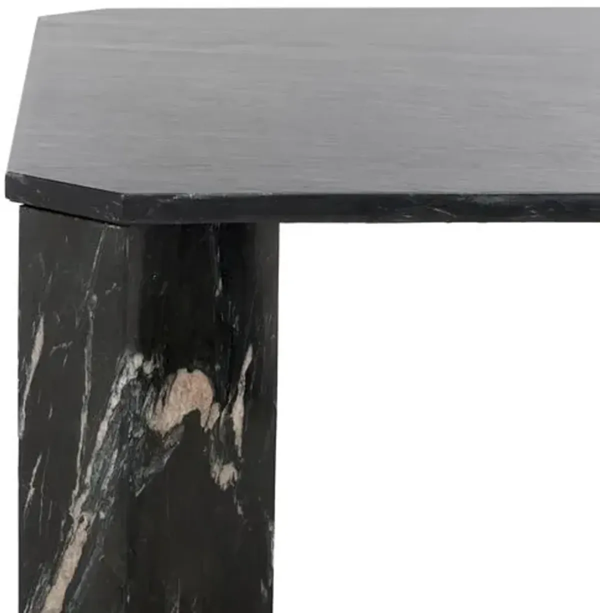 Faelan Marble Coffee Table - Black