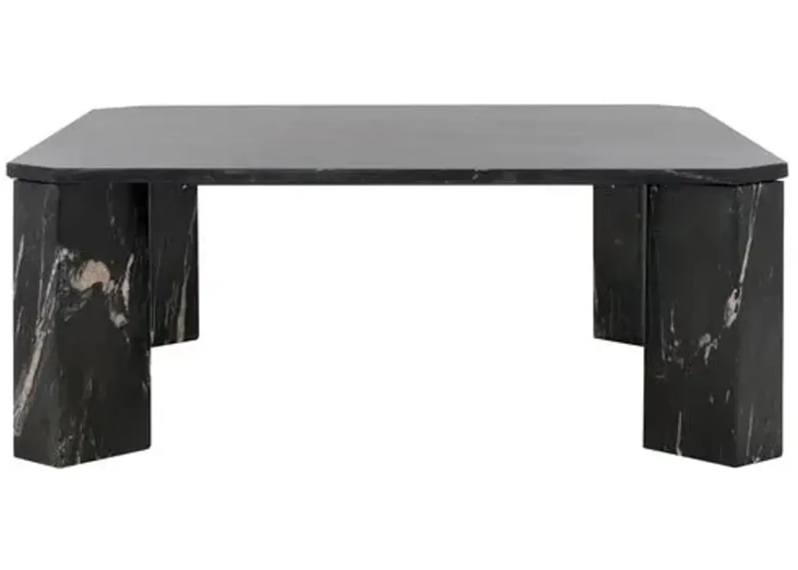 Faelan Marble Coffee Table - Black